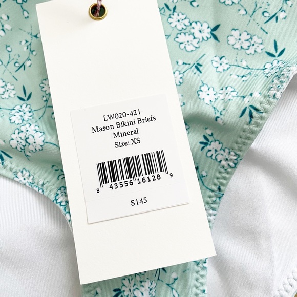 NEW. Loveshackfancy Palm Bikini Briefs XS - Picture 3 of 6